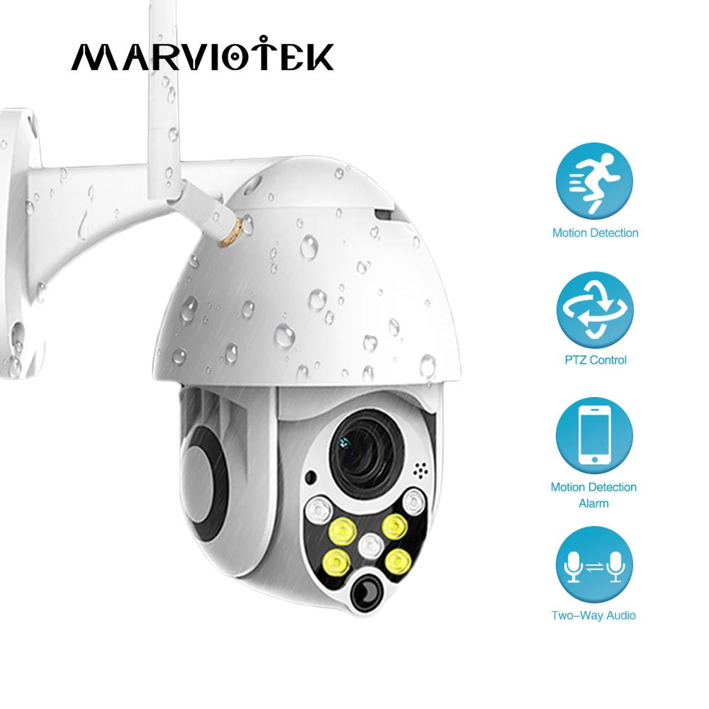1080P автоматическое отслеживание IP Камера Wi Fi мини Скорость купол охранных
