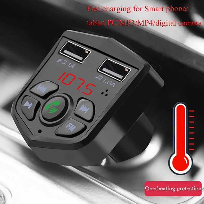 Bluetooth совместимый автомобильный комплект 5 0 FM передатчик беспроводная система