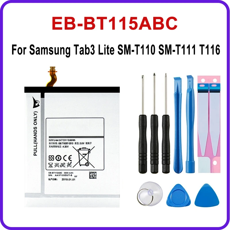 

Phone Replacement Batteria High quality battery EB-BT115ABC For For Samsung Tab3 Lite SM-T110 SM-T111 T116