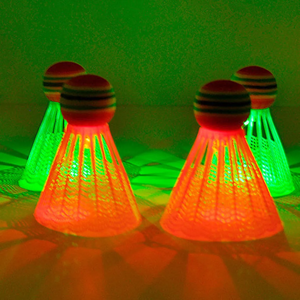 1/4/6 шт. разноцветные СВЕТОДИОДНЫЕ светящиеся пластиковые Бадминтон для улицы