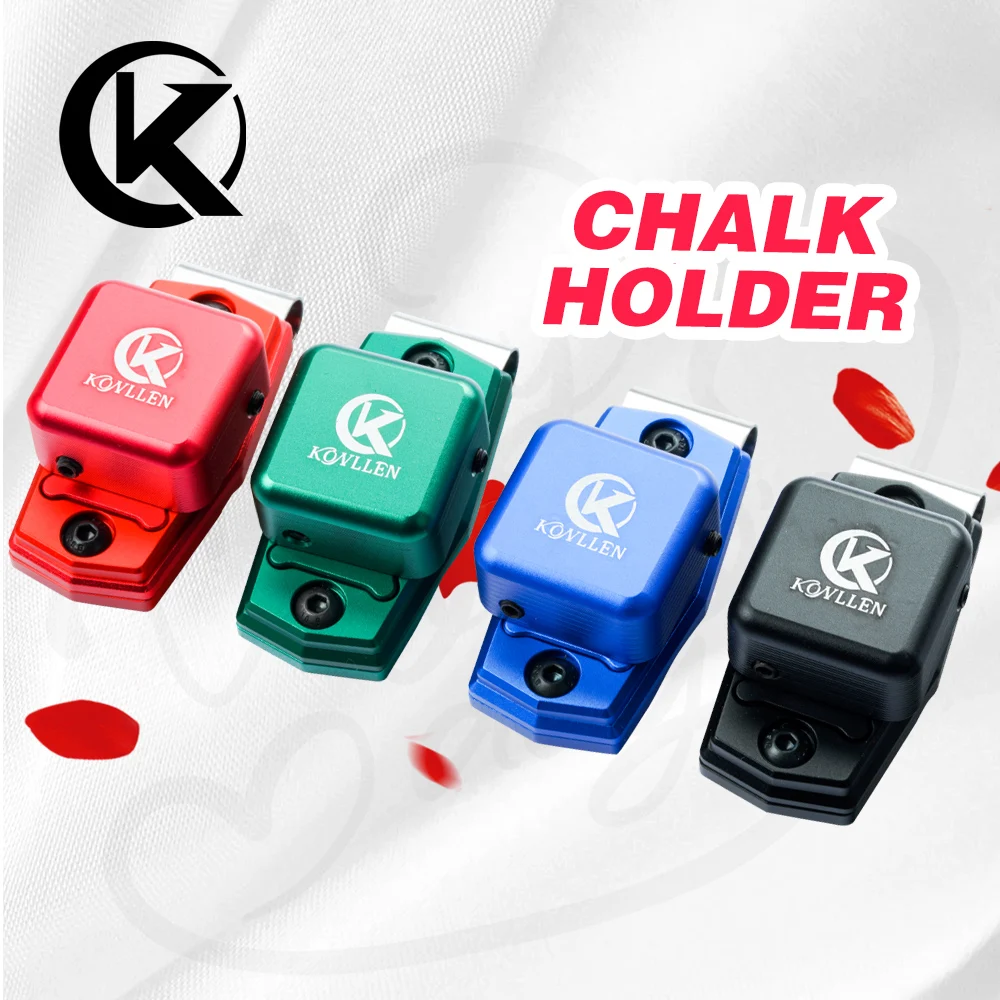 

KONLLEN New Arrival Imported Aluminium Alloy Chalk Holder Professional Duarble Billiard Accessories High Quality Chalk