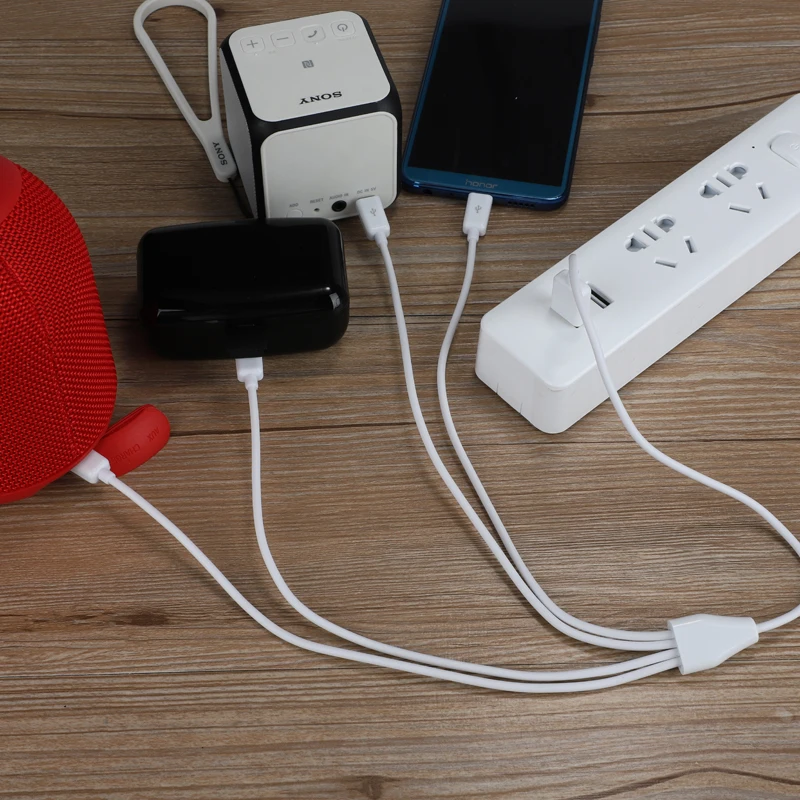 50 см 4 в 1 Micro USB зарядное устройство Кабель питания 4 Micro USB устройства сразу