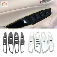 lhd for toyota vios yaris ativ 2019 2020 window switch button frame decoration cover trim car styling