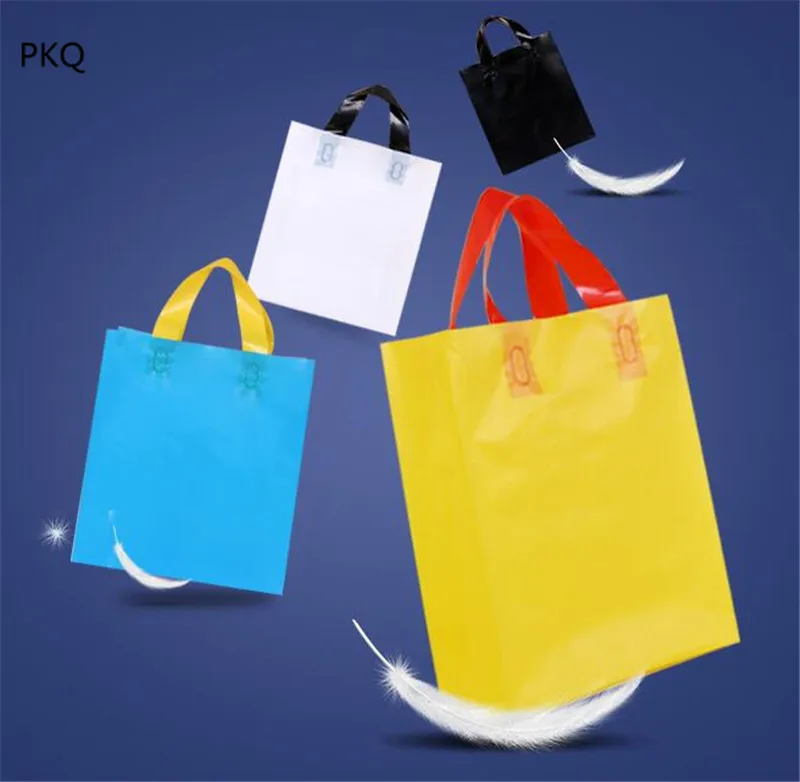 25 шт сумка для обуви большие подарочные мешки с ручками пластиковая подарочная