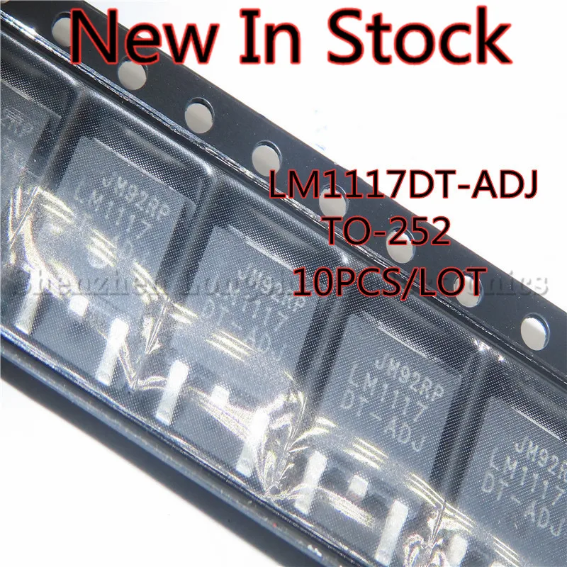 

10PCS/LOT LM1117DT LM1117DT-ADJ TO-252 Low Dropout Linear Regulator Adjustable Regulator IC Regulator New In Stock