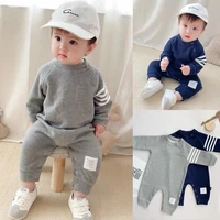 newborn romper 3 6 12 18 month baby boys girls jumpsuit autumn grey cotton pajamas 1ths birthday baby clothes body suit outfits