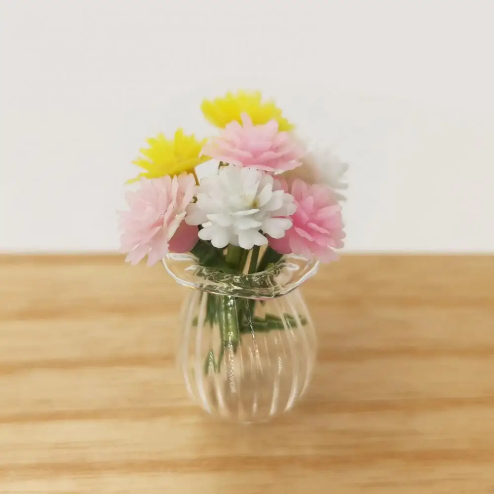 

Ваза для кукольного домика Полезная мини-модель для кукольного домика из стекла