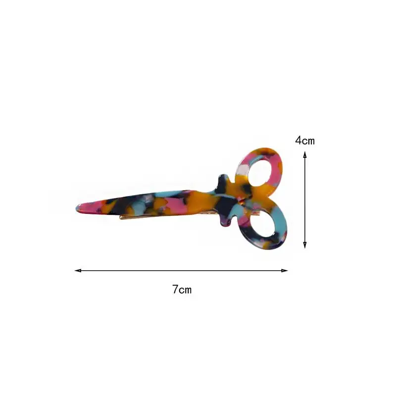 

1 PC Hair Clips Pin Women Fashion Scissors Shape Barrettes Headwear Girls Hairpins Hair Accessories Simple Elegant Hair Styling