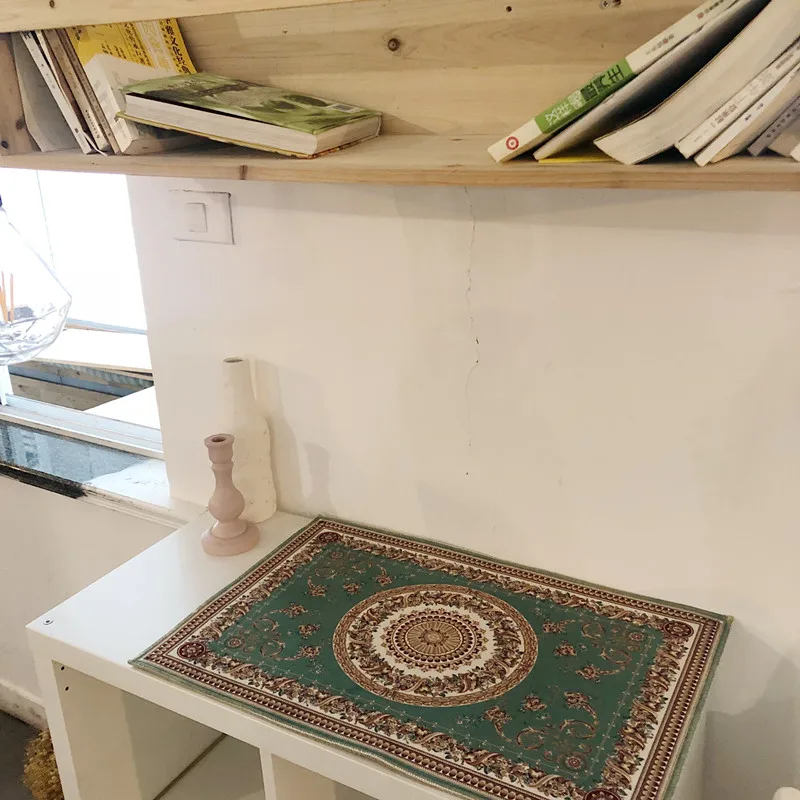 Винтаж персонализированные коврики пол для Спальня Nordic балкон Кухня ковер