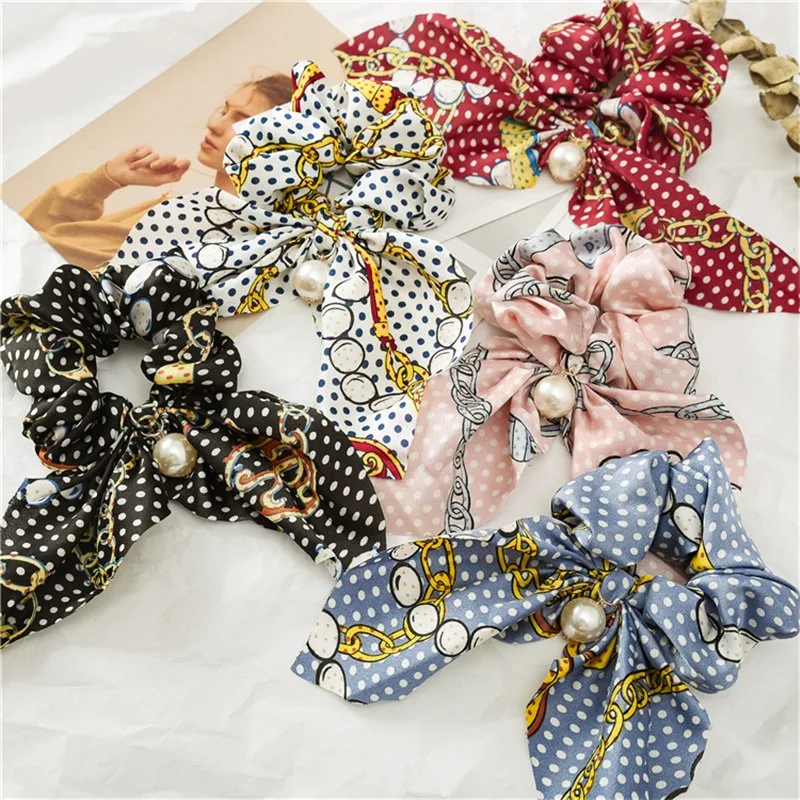 1 шт. Модный летний шарф для хвоста эластичная резинка волос женщин резинки с