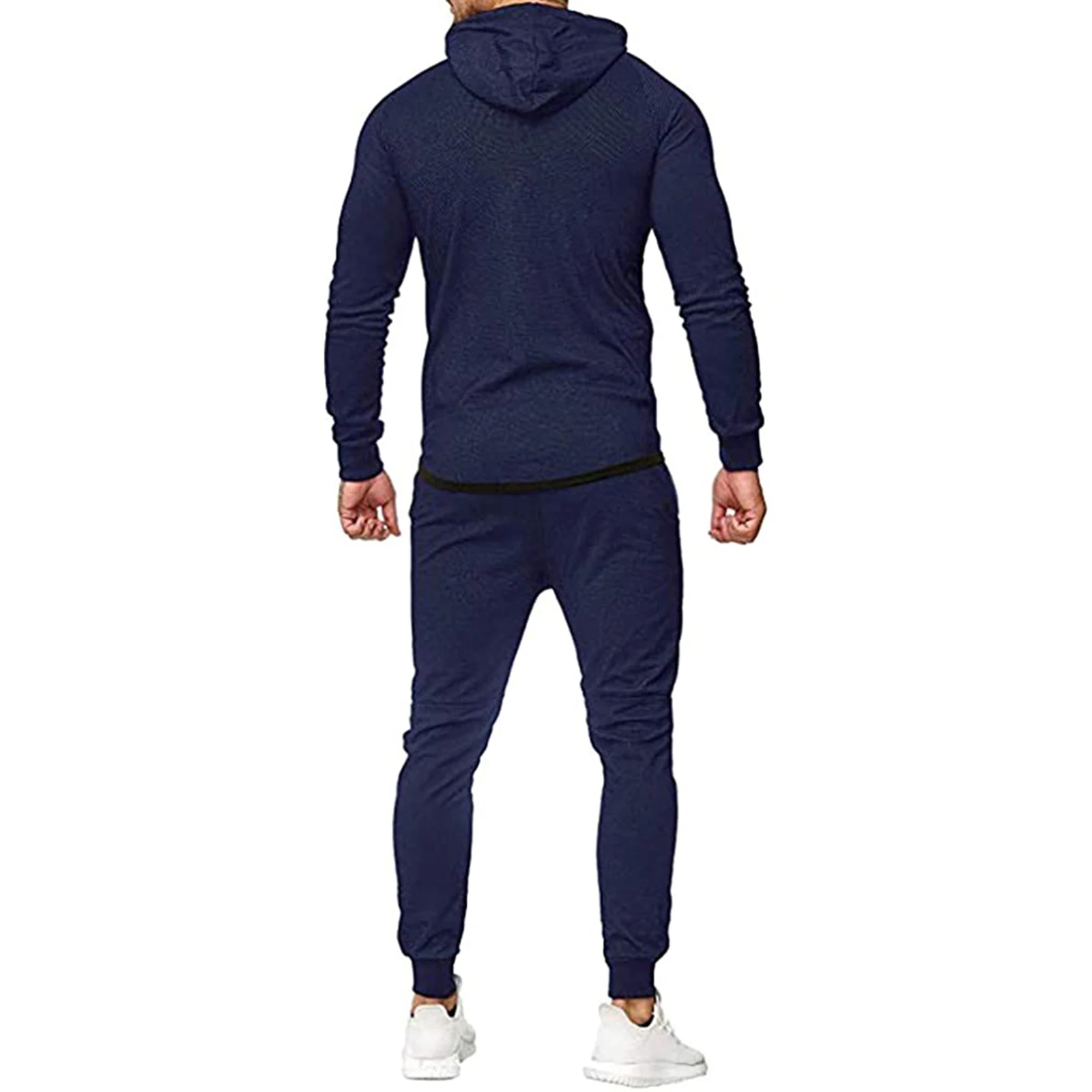 Мужской спортивный костюм с капюшоном и длинным рукавом 4 цвета | Мужская одежда