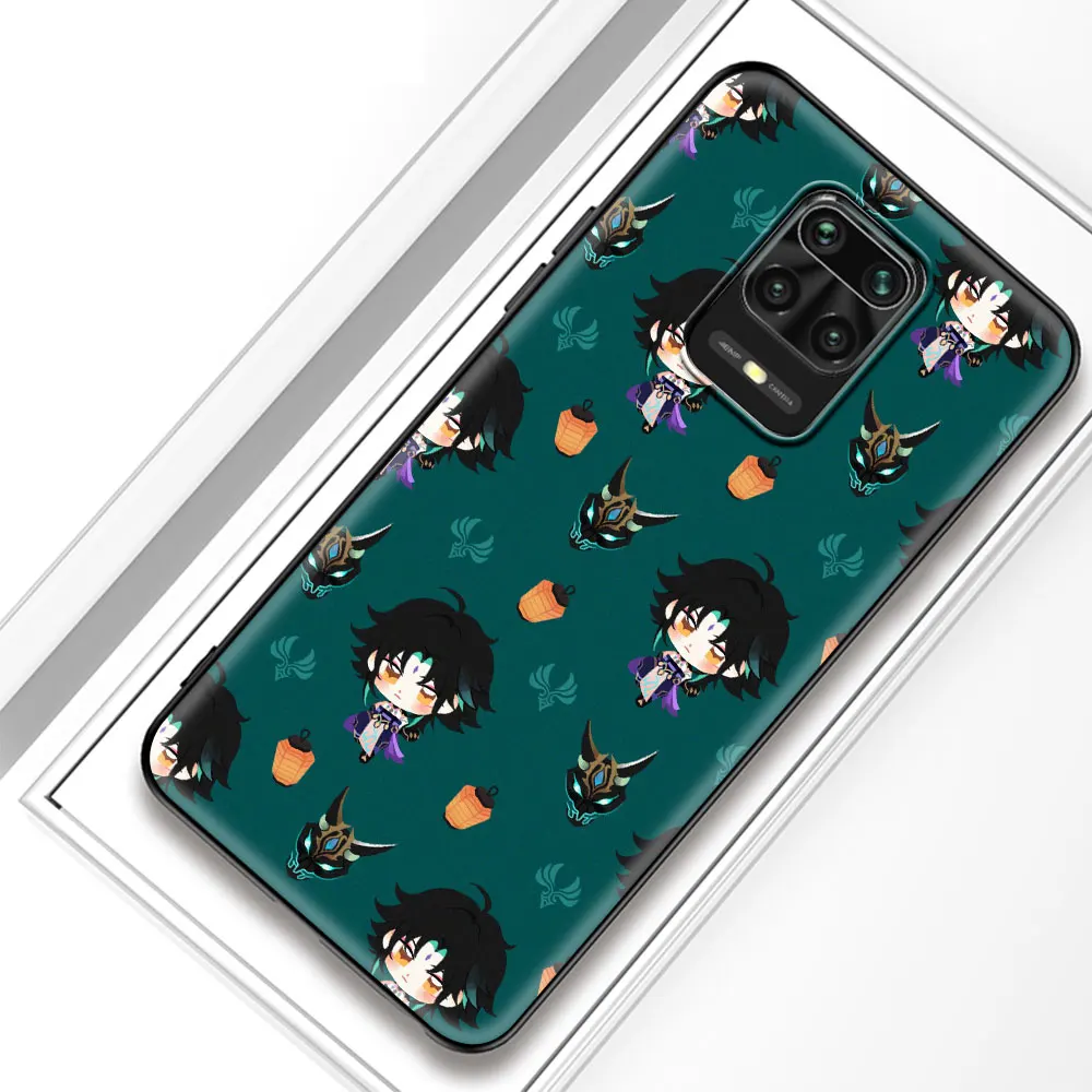 Cartoon Genshin Impact Silicone Phone Case For Xiaomi Redmi Note 10 9S 9 8 Pro 8T 8A 9A 9C 7 7A K40 Soft Shell Cover Coque Funda