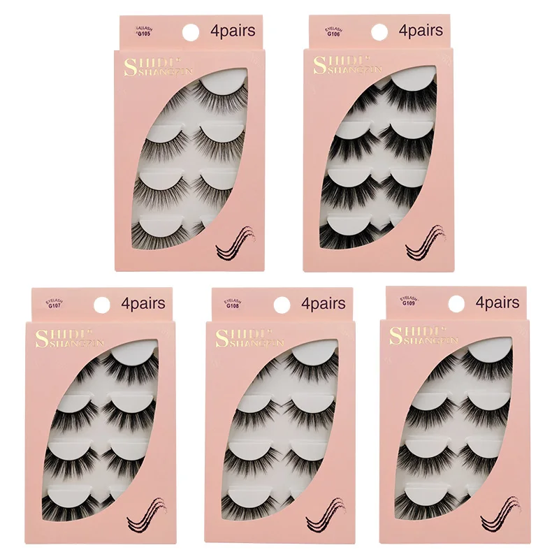 Z'LRAQI BEAUTY 10 ~ 15 мм Новые 5 пар накладных ресниц ручной работы 3D норковые мягкие