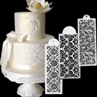Дамасская кружевная рамка для торта, боковой кекс, искусственное украшение, инструмент для украшения торта, форма, инструмент для выпечки, кухонные аксессуары