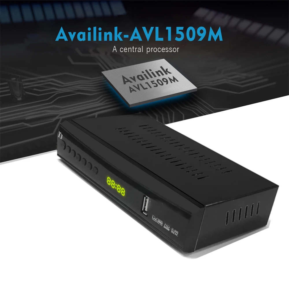 Новейший DVB-T2 цифровой приемник поддерживает H.265/HEVC DVB-T h265 hevc dvb t2 Лидер продаж Европа