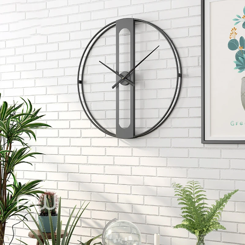 

Northern Large Wall Clock Luxury Golden Metal Wall Watches Home Decor Living Room Mute Kitchen Clocks Modern Design Undefined