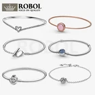 23 Оригинальное 925 пробы Серебряные ювелирные изделия вихрем браслет сверкающий с подвеской в форме сердца браслет моменты в форме сердца с центральным ремешком в виде буквы т со змеиным рисунком браслет-цепочка