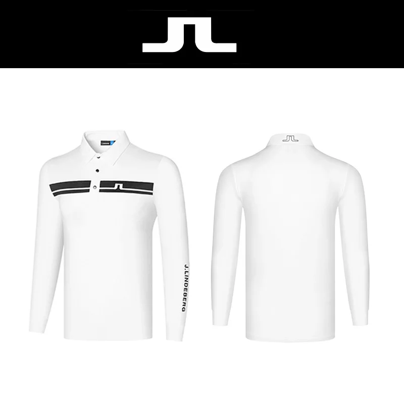 

Рубашка для гольфа, мужские поло с длинным рукавом, одежда для гольфа, осень