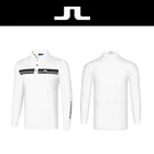 Рубашка для гольфа, мужские поло с длинным рукавом, одежда для гольфа, осень