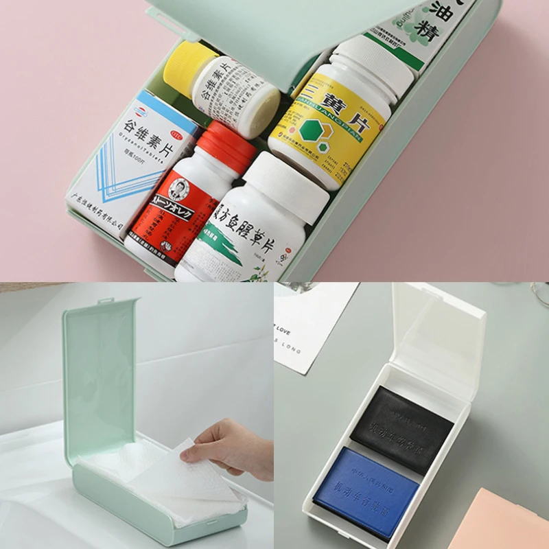 

Mask Storage Box Mask Packaging Box Dustproof Portable Mask Case Face Mask Folder Safe Pollution Disposable Mask Box Organizer