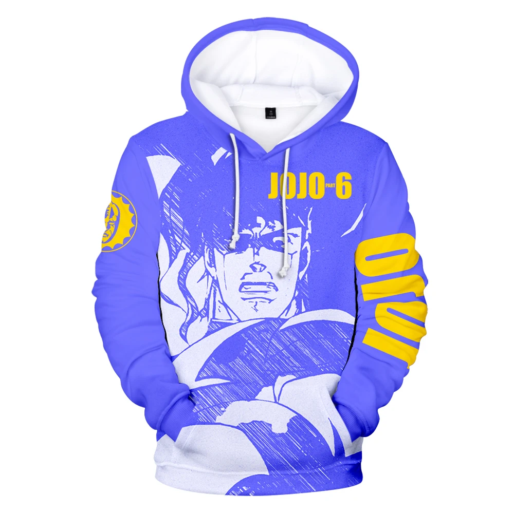 

Толстовка унисекс с 3D принтом, повседневный свитшот для мужчин и женщин, аниме «невероятные приключения Джоджо», Осенний пуловер для мальчи...