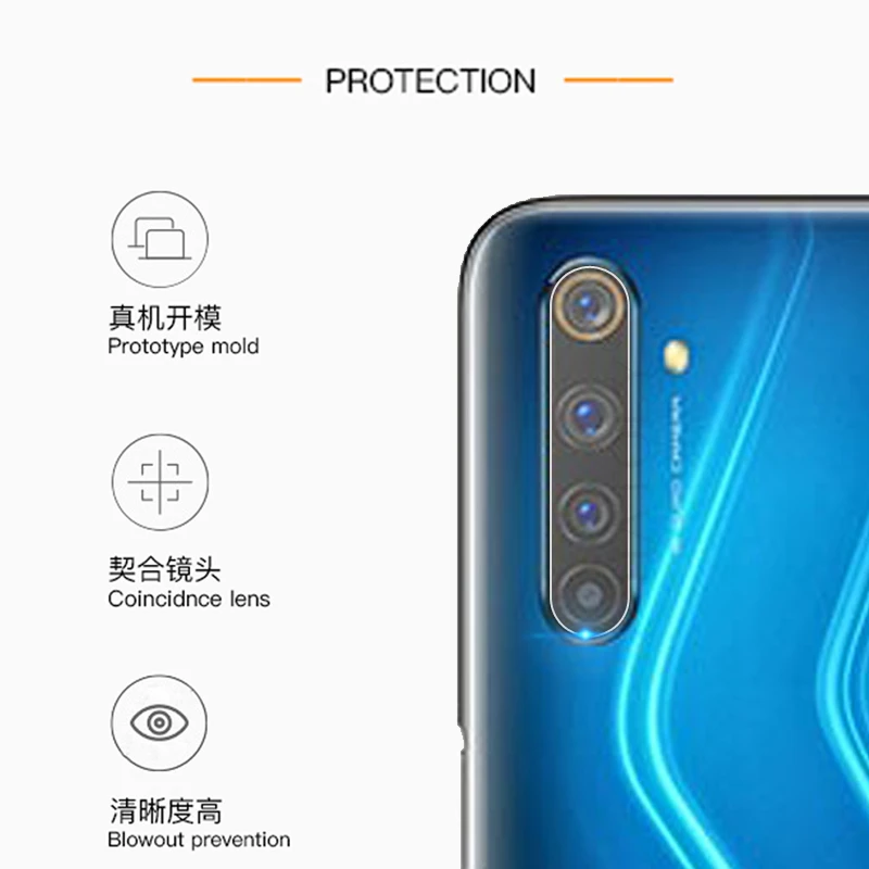 2 шт. стекло на Realme XT объектив камеры протектор экрана для Oppo камера защитная HD