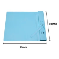 270x230mm plastic scoring board paper card cuting board craft diy tool with measuring grid ow