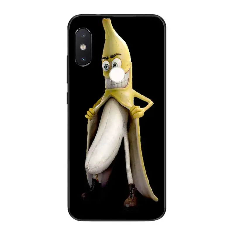 

Babaite Funny banana Black TPU Soft Phone Case For Xiaomi Mi8 9 10 9T 5 6 A1 A2Lite 9SE 8SE Mi8lite Mix2 Max3 F1
