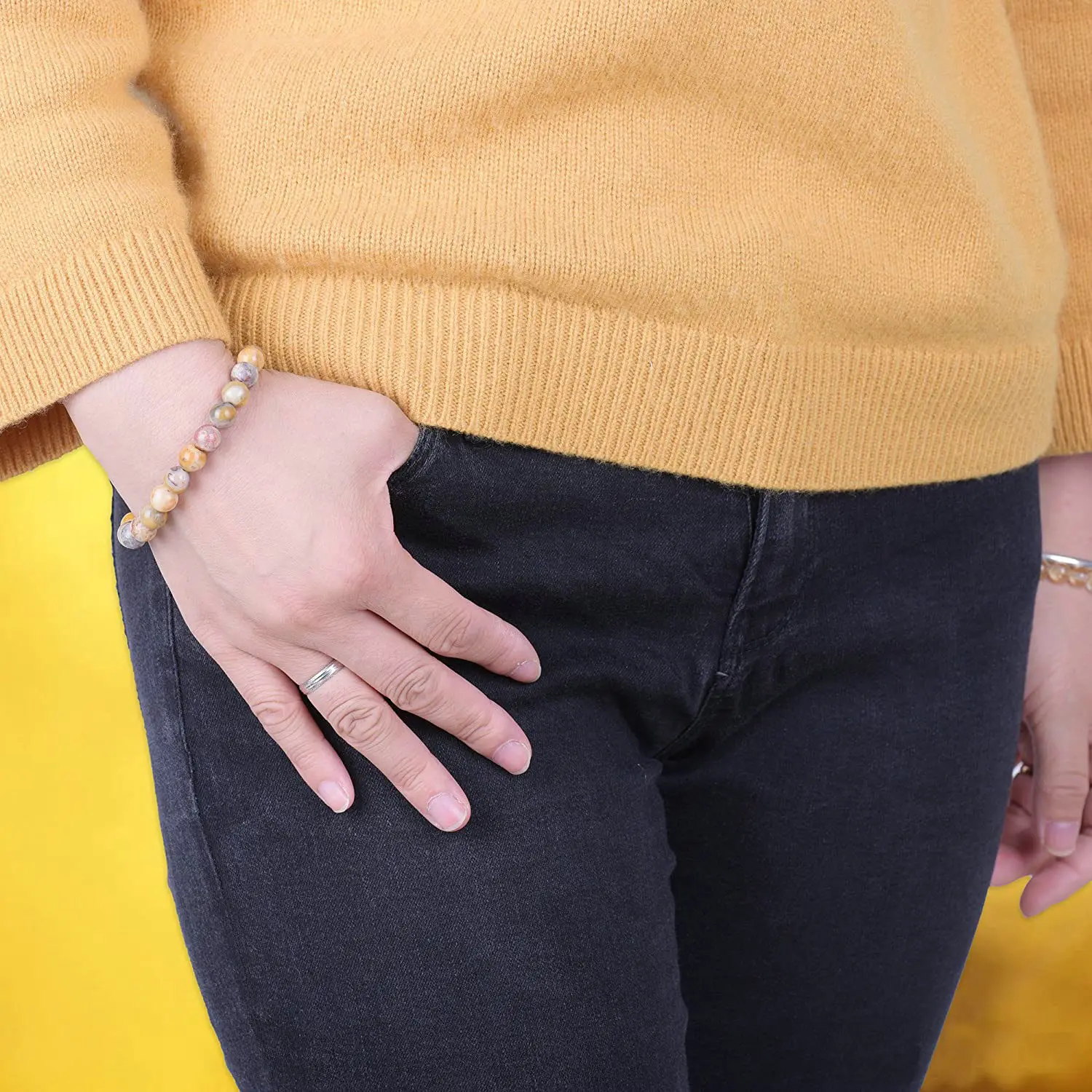 Браслет из вулканического камня для мужчин и женщин браслет с искусственными