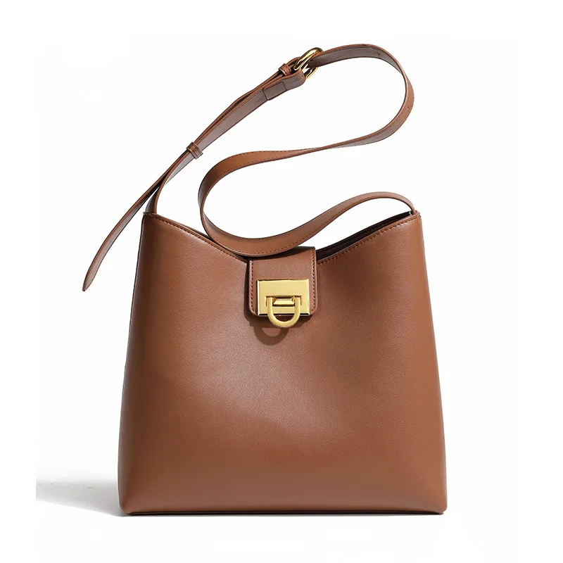 

Spring large-capacity female bag 2021 new trend fashion retro all-match high-end cross-body bucket bag