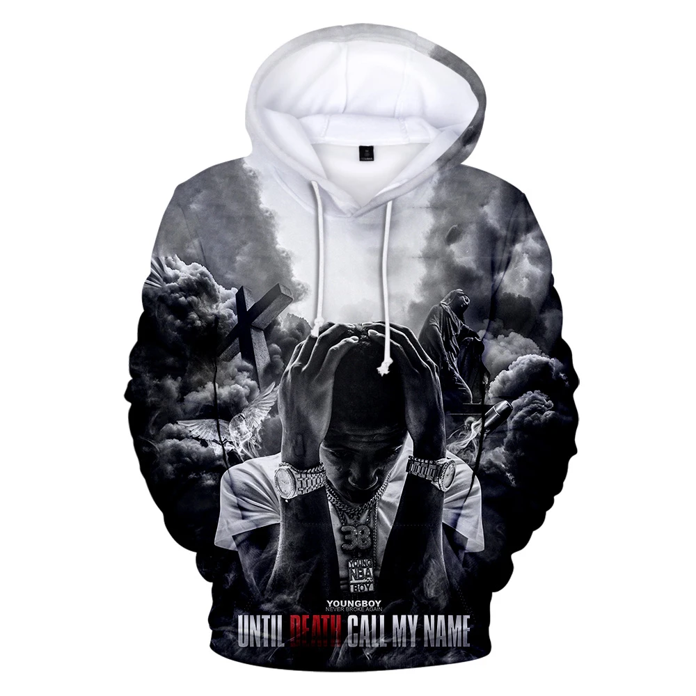 

Лидер продаж, толстовки с 3D принтом, свитшоты Youngboy 3DZ, толстовка с капюшоном для мужчин и женщин, Модный пуловер в стиле Харадзюку, повседневн...