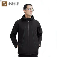 youpin waterproof jacket mens soft coat winter warm jacket reflective logo nano hydrophobic lwindbreaker for men clothing