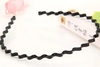 Обруч для волос унисекс модный обруч с волнистыми волосами черный/золотой цвета