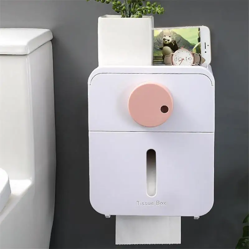 Держатель для туалетной бумаги водонепроницаемый настенный ящик хранения