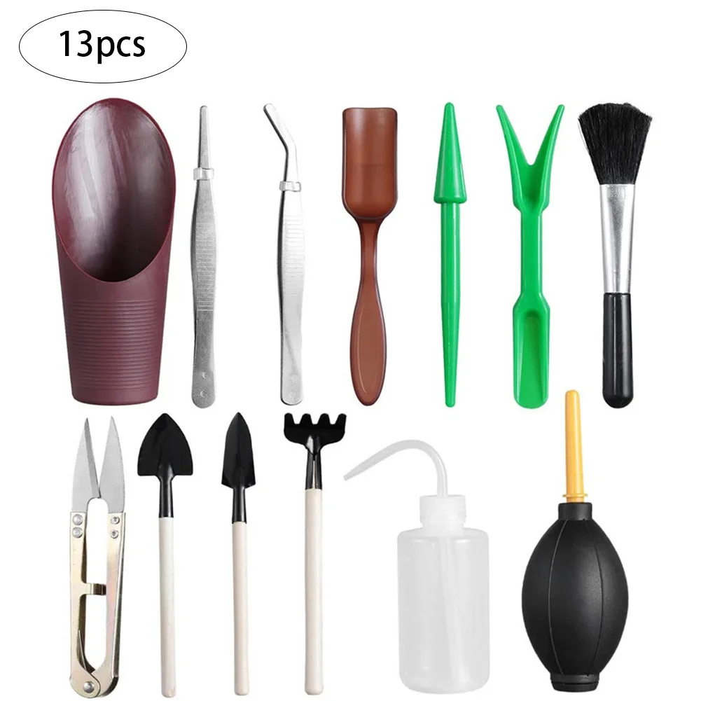 

Hot Sale 13pcs/Set Succulent Transplanting Tools Spade Combination Of Flower Packaging Mini Gardening Supplies Hand Tool Kit