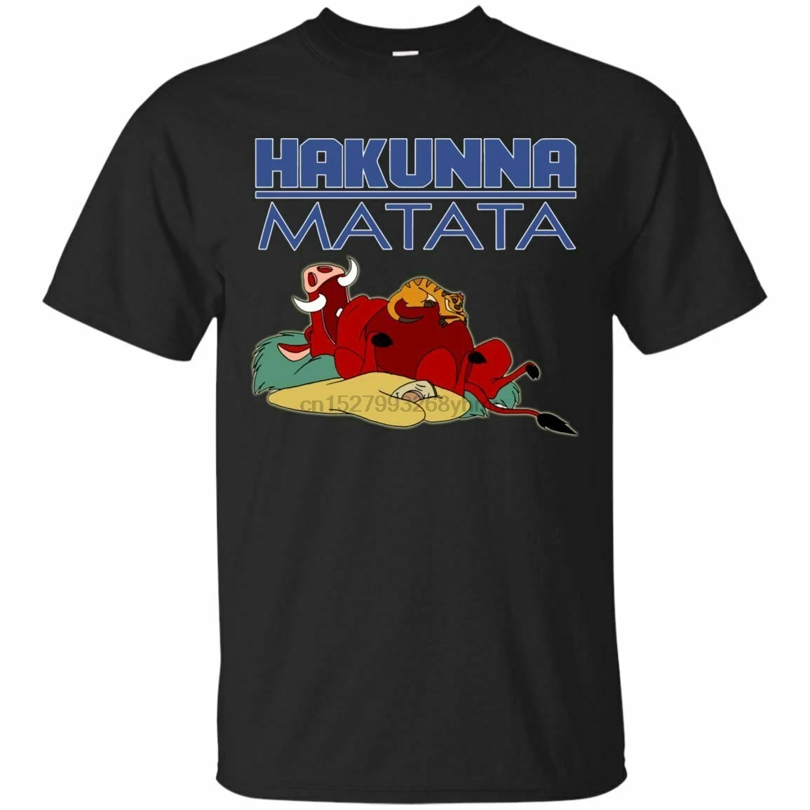 Симпатичная рубашка Simba Pumba Timon Lion King Hakunna Matata забавная цитата|Мужские футболки| |