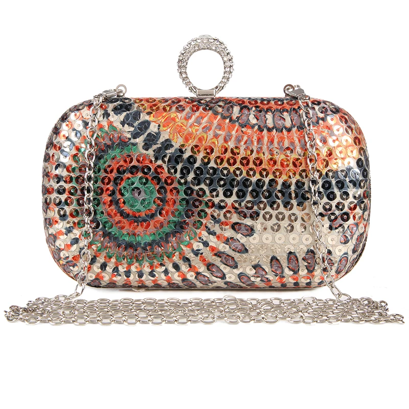 Женская сумочка для свадебного платья 2019 клатчи кошельки кольца блестки