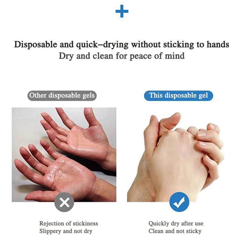 60 мл одноразовый Дезинфицирующий Гель для рук бытовой Детский дезинфицирующее
