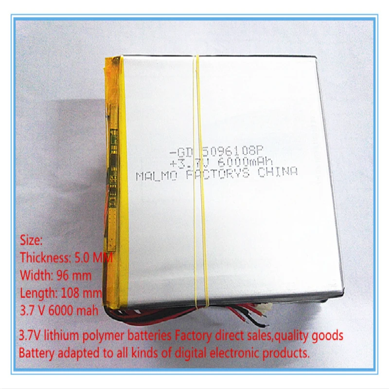 3,7 V Аккумулятор для планшета 6000 mah Большая емкость PDA PC MID 5096108