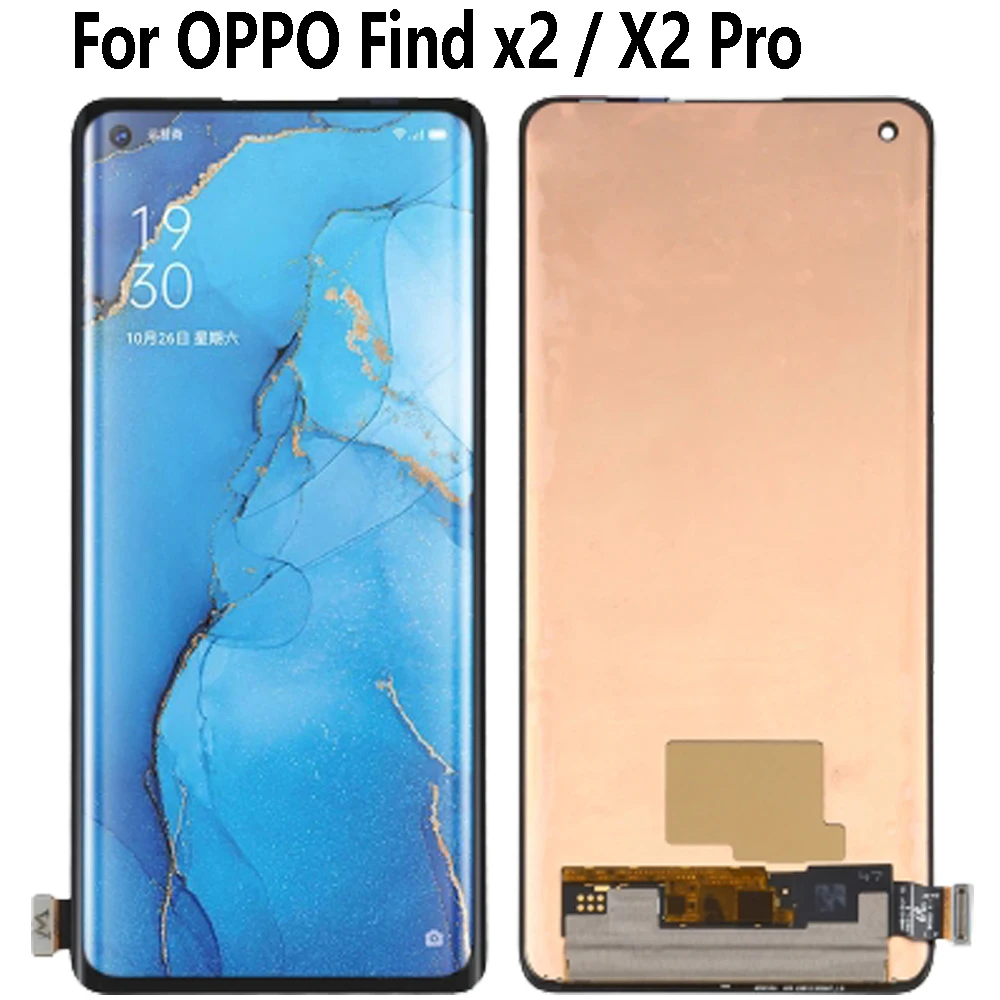 Pantalla LCD Original de 6,7 pulgadas para OPPO Find X2, digitalizador con Panel t&aacute;ctil, accesorios de cristal-0