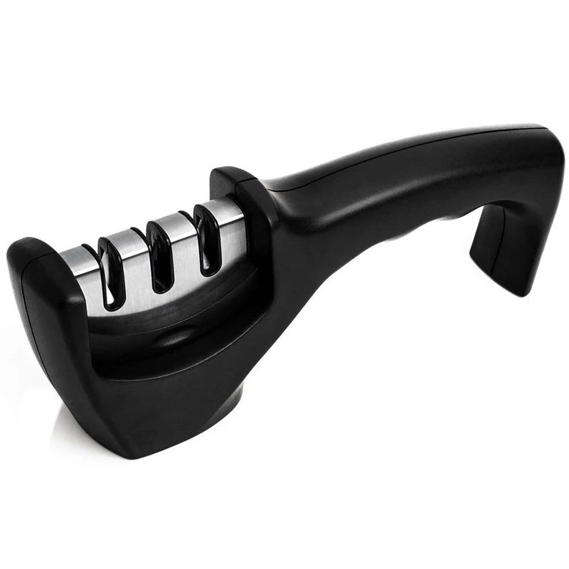 

Knife Sharpener Stages Professional Kitchen Sharpening Stone Grinder Knives Whetstone Tungsten Diamond Ceramic Sharpener Tool