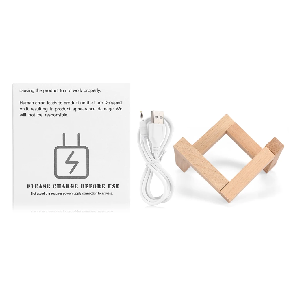 3D светильник настольная лампа с принтом земли цветная Луной перезаряжаемая