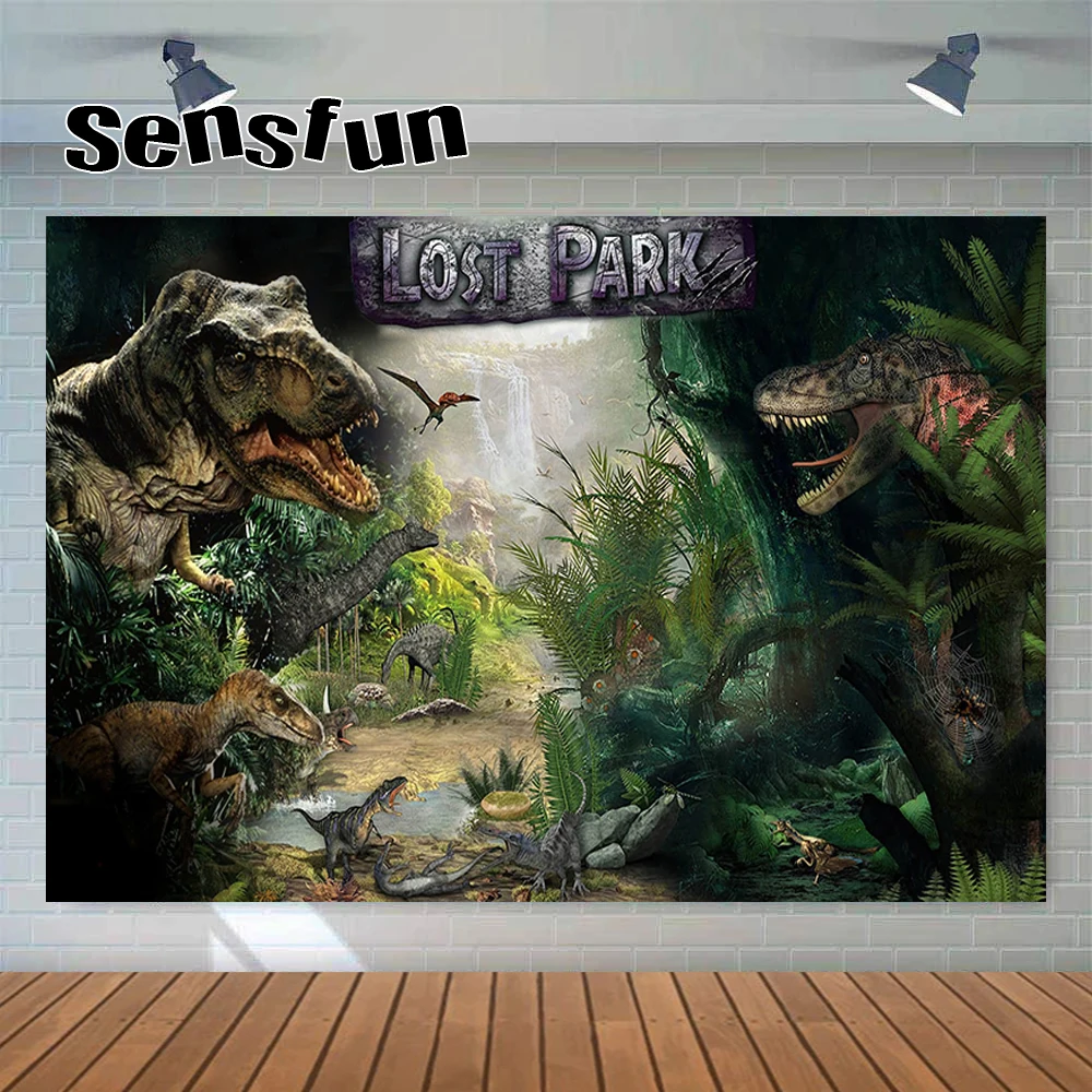 Декорации для фотосъемки мальчиков на день рождения Sensfun мир Юрского периода |