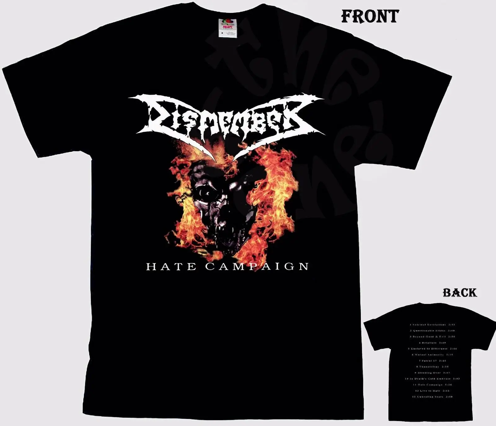 Dismember Hate Campaign Swedish Death Metal Band футболка Размеры S до 6Xl | Мужская одежда