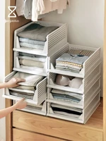 wardrobe layered partition household drawer storage box clothes compartment storage rack dormitory storage fantastic
