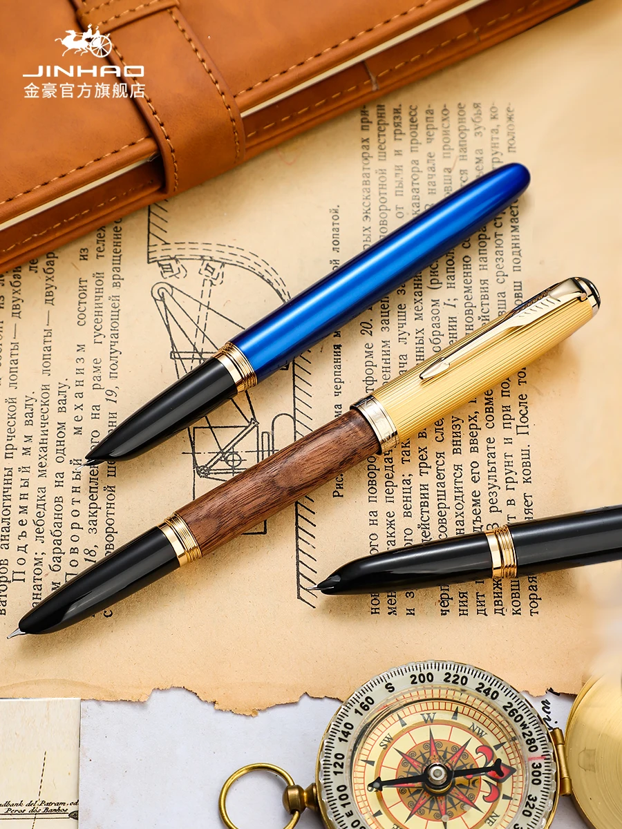 Ручка перьевая Jinhao 85 карандаш золотого цвета с наконечником 0 38 мм для школы и