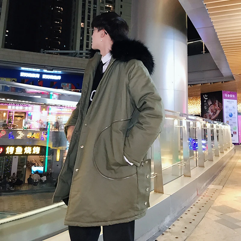 

2020 Winter Men Casual Oversize Parka Men Warm Fashion Coat Men Thicken Zipper Streetwear Mens Jackets