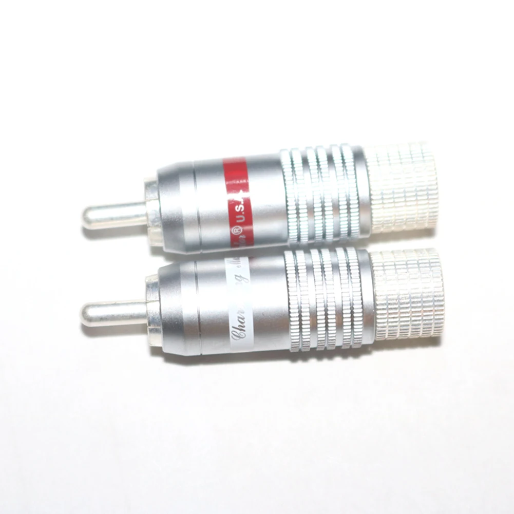 Hifi CMC-8236-WU Посеребренный разъем RCA Hi-end родиевый из углеродного волокна для кабеля