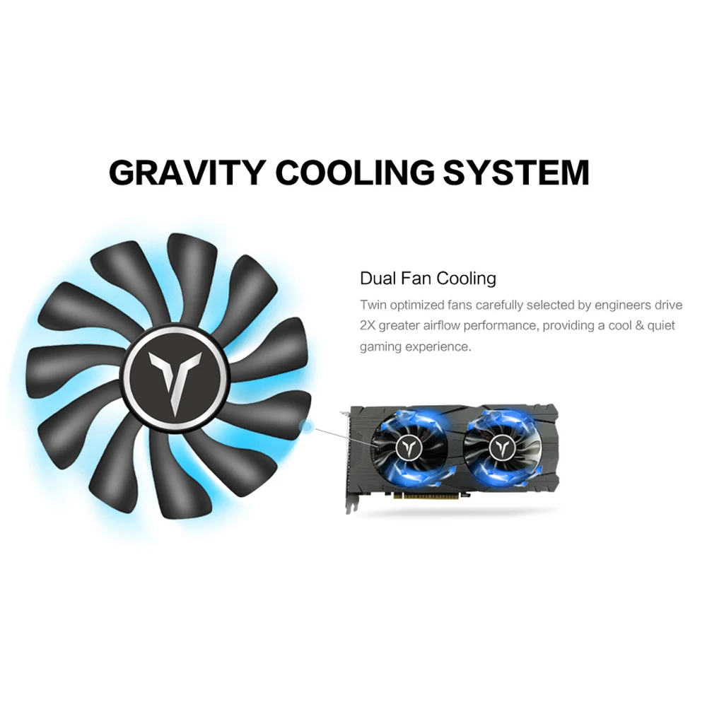 Yeston GeForce GTX 1050Ti GPU 4 ГБ GDDR5 128 бит игровой настольный компьютер ПК Поддержка