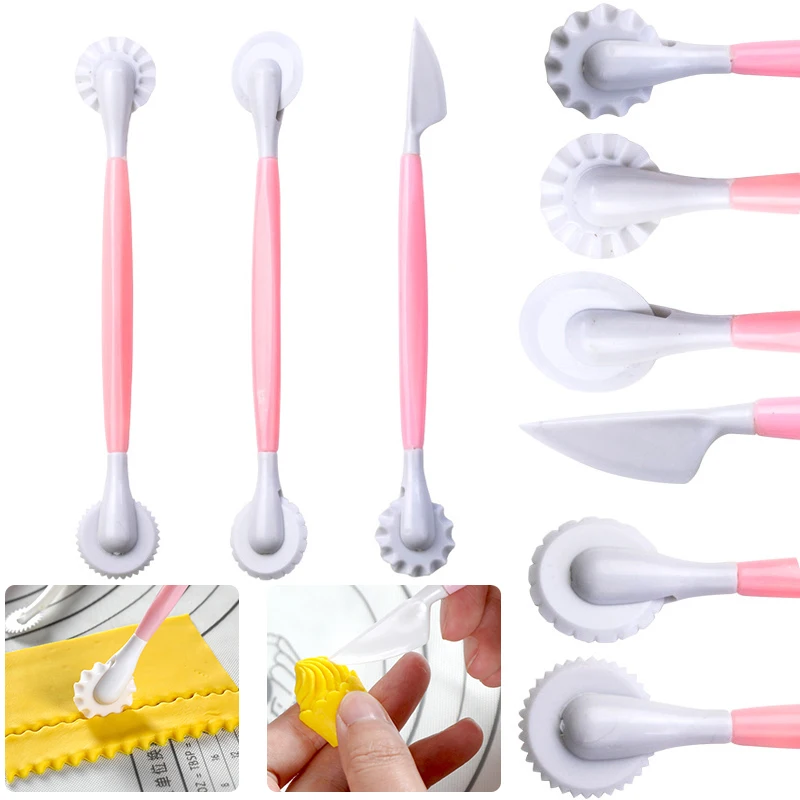 

3/8Pcs Fondant Cake Decorating Modelling Tools Patterns Carving Flower Craft Clay Modeling Baking Accessories Set